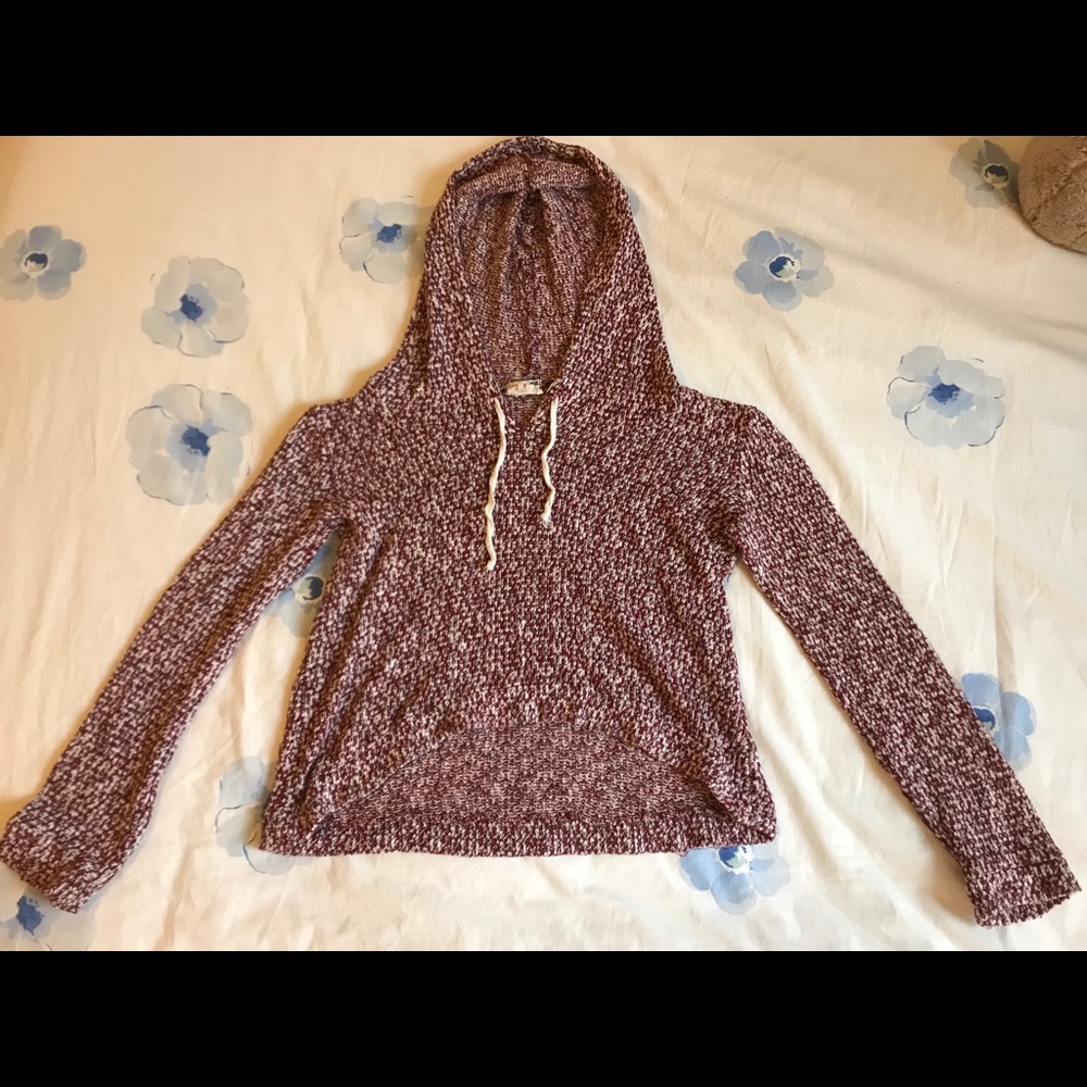 LA Hearts crop top hoodie